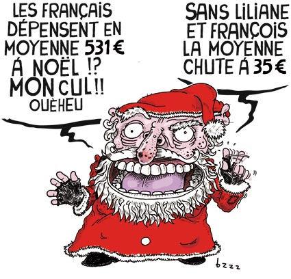 dessin-humour-Père Noël-précarité